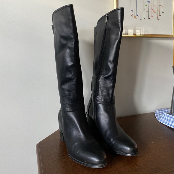 Leather Black Attica Boots - Picture 2 of 4